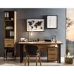 Bureau Cumminus II metaal - eikenhouten look/zwart