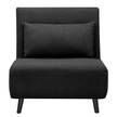 Fauteuil convertible Elands II Tissu Nims: Gris foncé