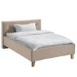 Polsterbett Woodlake II Samt Ravi: Beige - 140 x 200cm - Ohne Stauraum