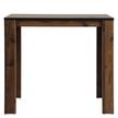 Tavolo da bar Bosur Metallo - Effetto legno anticato / Nero - Effette legno recuperati