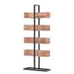 Open kast Toome II massief acaciahout/metaal - acaciahout/zwart