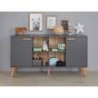 Dressoir Mats Grijs - Plaatmateriaal - 160 x 86 x 42 cm