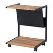 Bijzettafel Eastmark eikenhouten look/zwart