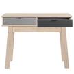 Console Elysian Gris / Imitation chêne