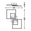 LED-plafondlamp Frame polycarbonaat/staal - 1 lichtbron