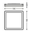 LED-Wandleuchte  Frankfurt Acryl / Polycarbonat - 1-flammig