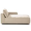 Modullongchair Buckley II Webstoff - Webstoff Saia: Beige - Armlehne davorstehend rechts
