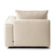 Modullongchair Buckley II Webstoff - Webstoff Saia: Beige - Armlehne davorstehend rechts