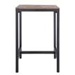 Bartisch GRASBY Altholz Pinie / Metall - Pinie Dunkel / Schwarz