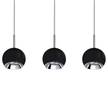 Suspension Ball Wood VI Acier / Chêne massif - 3 ampoules