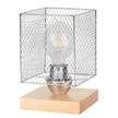 Lampe Norman Wood II Acier / Bouleau massif - 1 ampoule