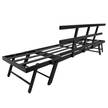 Gartenbank Torcy Aluminium / Polyester - Grau / Schwarz