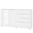 Dressoir Oakland II glas - Wit