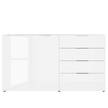 Dressoir Oakland II glas - Wit