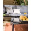 Loungeset Koozy (2-teilig) Stahl / Polyester - Grau / Schwarz