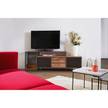 TV-Lowboard Fyfield Akazie massiv / Metall - Akazie / Grau