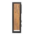 Highboard Urban Industry II Akazie teilmassiv / Metall - Akazie / Schwarz