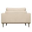 Sessel BOVLUND Strukturstoff Talta: Creme - Braun