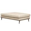 Recamiere BILLUND Strukturstoff - Strukturstoff Talta: Creme