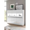 Highboard Cape Ann hoogglans wit/mat wit