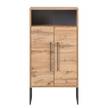 Kast Limmo II Bruin - Plaatmateriaal - Metaal - 57 x 114 x 33 cm