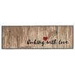 Tapis de cuisine Cooking With Love Fibres synthétiques - Multicolore