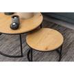 Couchtisch Senez II (2er-Set) Wildeiche Dekor / Schwarz