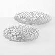 Schaal Fidan II (2-delig) aluminium - zilverkleurig