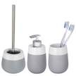 Set de salle de bain Malta (3 élém.) Céramique - Gris