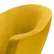 Fauteuil Grape fluweel - Velours Houki: Mostergeel - Zwart