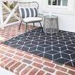 In-/Outdoorteppich Essenza Polypropylen - Schwarz / Weiß
