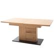 Table Ellinwood (extensible) Partiellement en chêne massif - Chêne / Anthracite