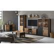 Dressoir Velleron I sparrenhouten look/mat zwart - Sparren decor