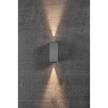 LED-Wandleuchte Asbol III Stahl - 2-flammig