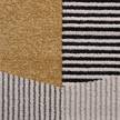 Kurzflorteppich Salzgitter Kunstfaser - Schwarz / Safran - Grau / Gelb - 140 x 200 cm