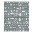 Chemin de table Camping Allover Polyacrylique dralon® - Gris