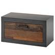 Garderobeset Buzan II (3-delig) oudhouten look/antracietkleurig