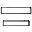Open wandkast Lancieux II Zwart - Metaal - 85 x 17 x 17 cm