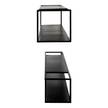 Open wandkast Lancieux II Zwart - Metaal - 85 x 17 x 17 cm