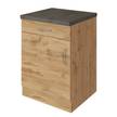 Unterschrank Sorrento I Wotaneiche Dekor - Breite: 50 cm