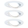 LED-inbouwlamp Base VI acrylglas/aluminium - 3 lichtbronnen