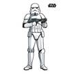 Vlies-fotobehang Star Wars Stormtrooper vlies - zwart/wit