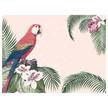 Tafelset Colonial Parrot (set van 4) vinyl - roze