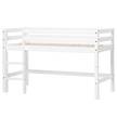 Letto a soppalco basso Construction II 70 x 160cm - Senza materasso - Con scala