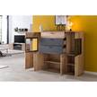 Highboard Ambato I oudhouten look/zwart - Eikenhoutlook Artisan