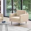 Sessel Landos Webstoff - Webstoff Velia: Cappuccino