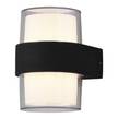 LED-Wandleuchte Molina I Polyacryl / Aluminium - 2-flammig