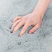 Teppich Lovika III Polyester - Hellgrau - 60 x 120 cm