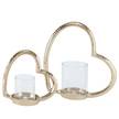 Windlicht Taumi (2-teilig) Aluminium - Beige