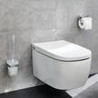 Rollenhalter mit Deckel Meo Messing / Edelstahl / Kunststoff - Silber